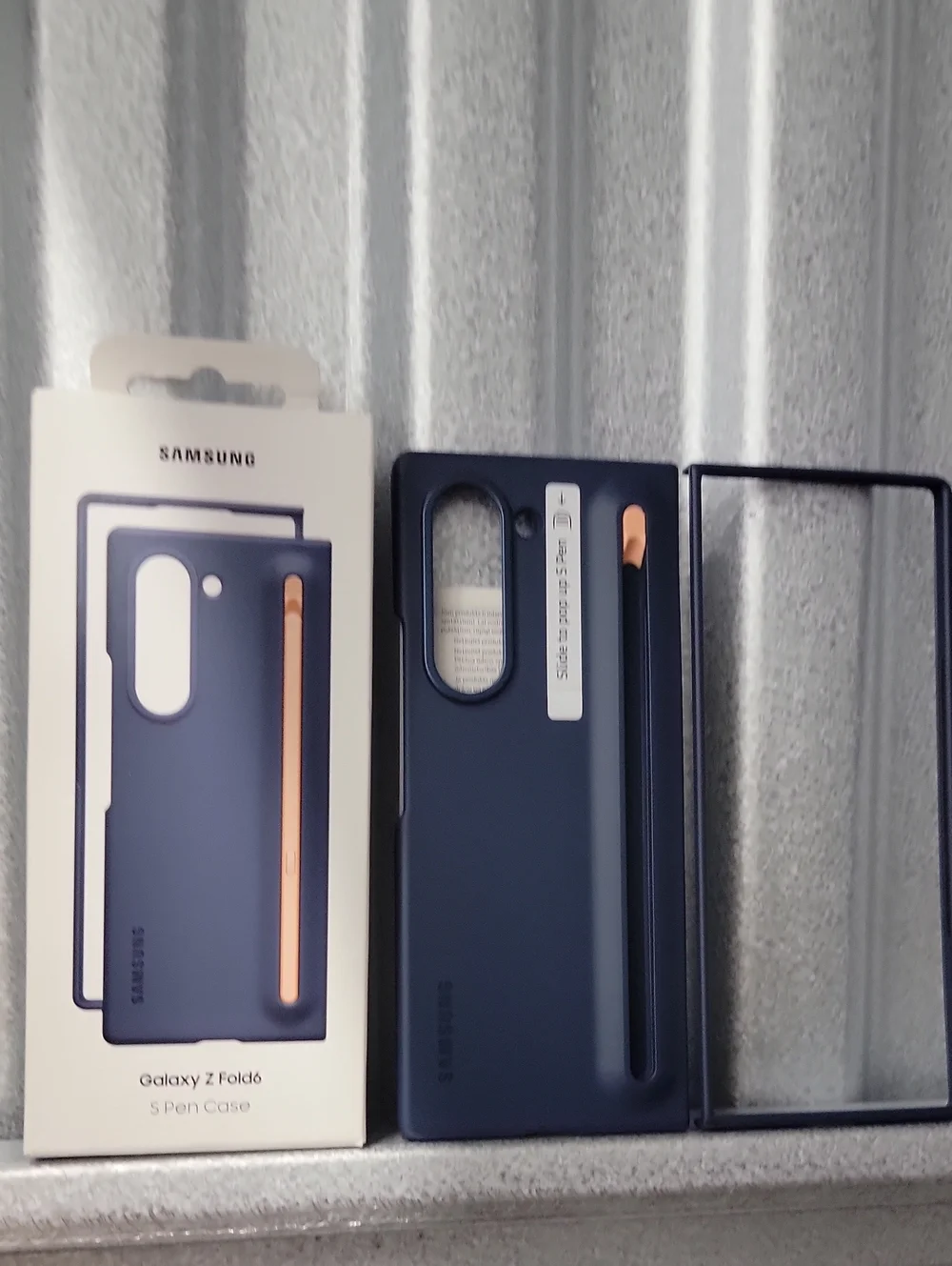Samsung Original Z Fold6 S Pen Case in Navy Blue, Case